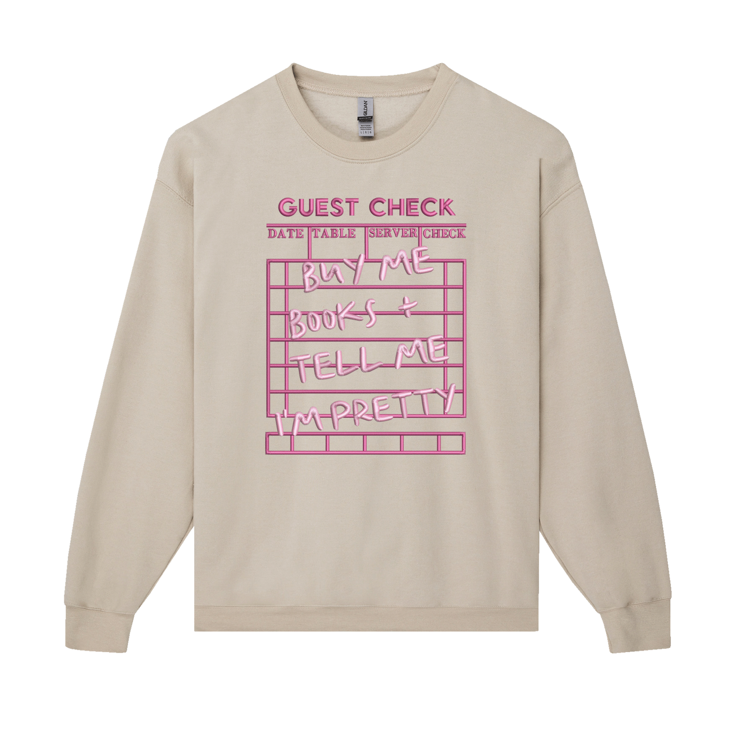 Personalised Bookish Embroidered Crewneck | Custom Sweatshirt Australia