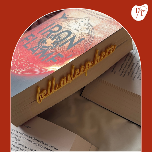 The Fell Asleep Here Bookmark